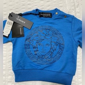 Sweatshirt baby boy medusa head new with tag size 6/9 months color blue